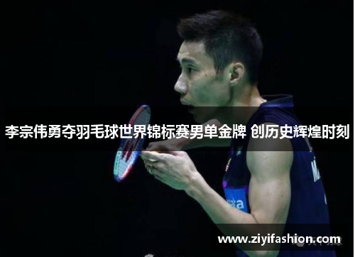 李宗伟勇夺羽毛球世界锦标赛男单金牌 创历史辉煌时刻